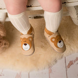Inch Blue  Leather Baby Shoes Teddy