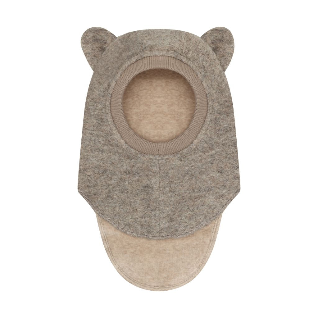 Huttelihut Balaclava Ears Wool Camel Melange