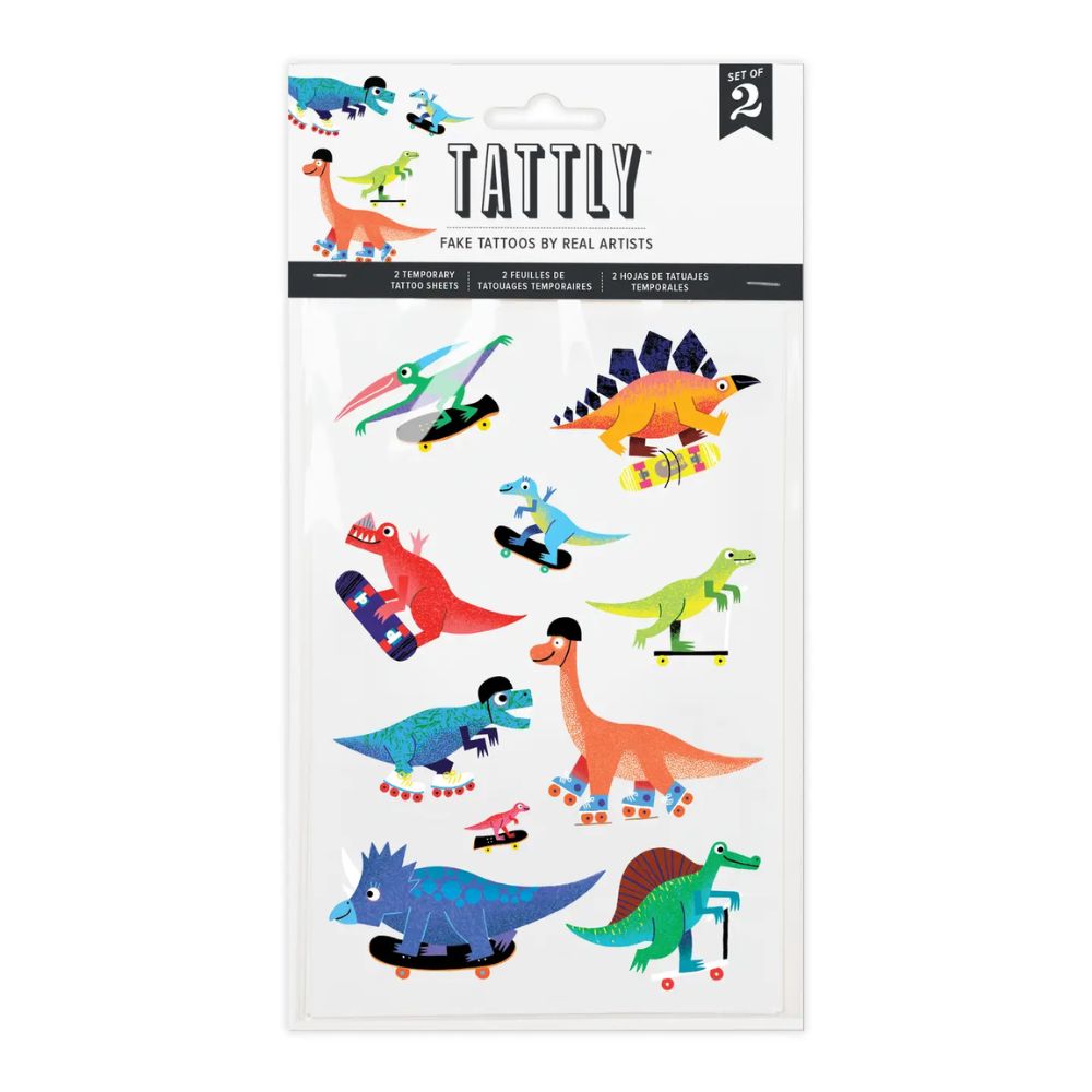 Dino Derby Tattoo Sheets