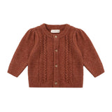 Quincy Mae Holly Cardigan Redwood