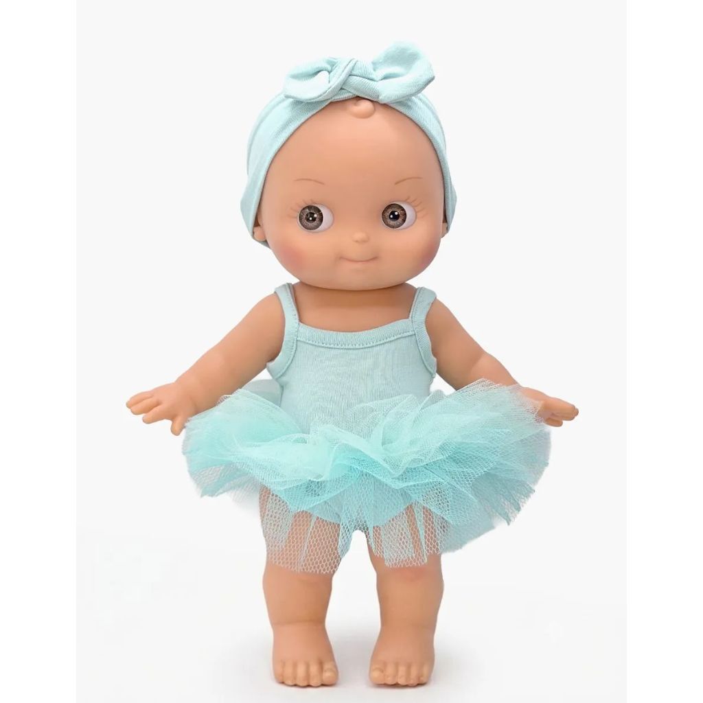 Minikane Mini Panchas Doll 27cm Ninon at Sports - Mint Blue Tutu