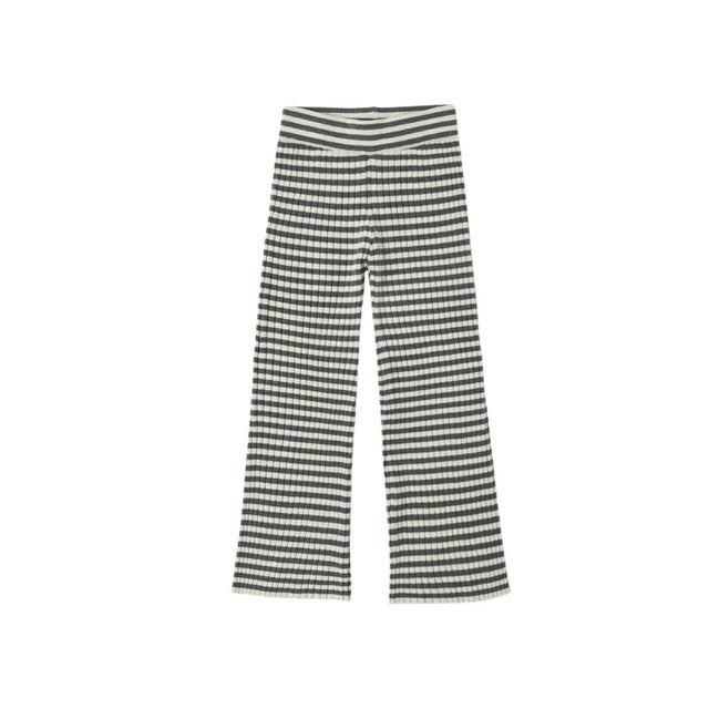 Rylee + Cru Flare Rib Knit Pant Midnight Stripe M