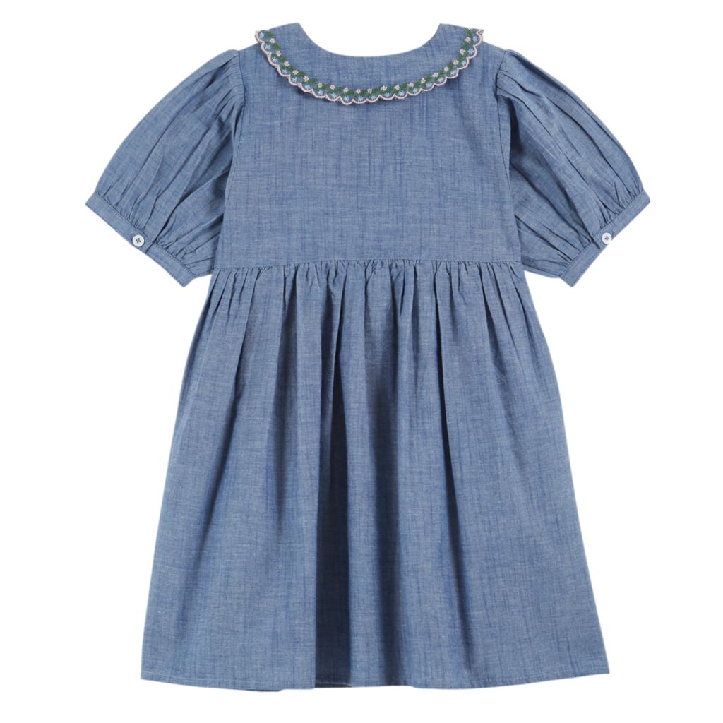 Emile & Ida Robe Hand Embroidered Smock Dress C