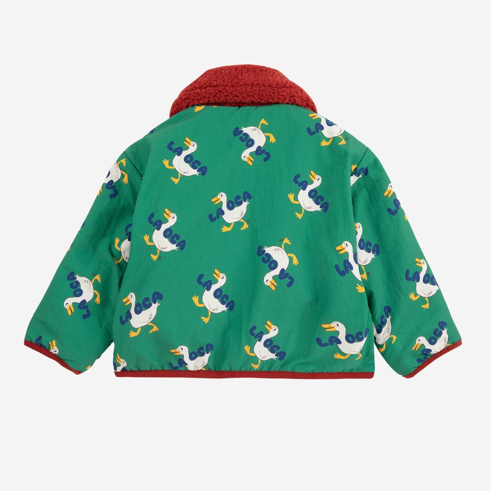 Bobo Choses Baby La Oca all over reversible Sheepskin Jacket