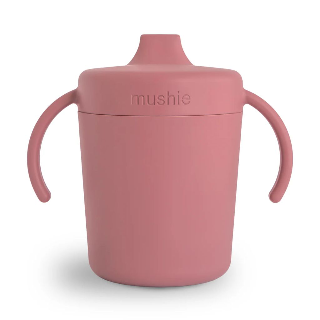 Mushie Trainer Sippy Cup - Dusty Rose