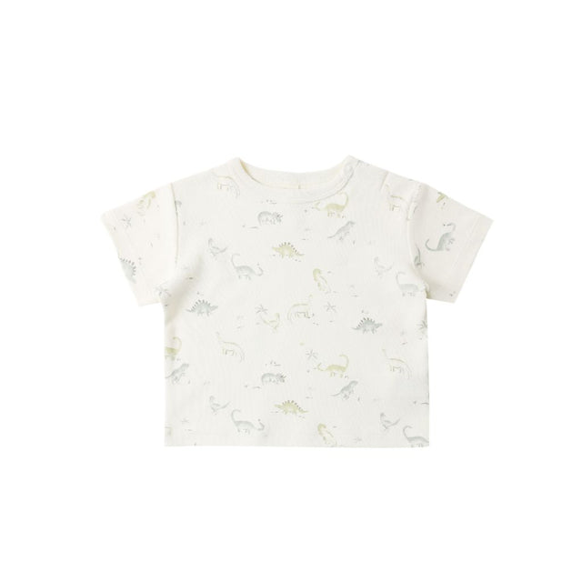 Quincy Mae Boxy Tee Dinosaur