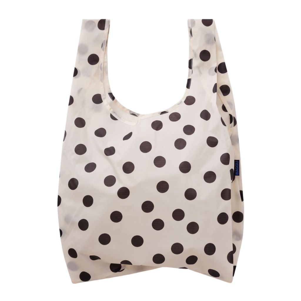 Baggu Standard Baggu - Cream and Black Polka Dot