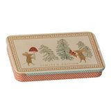 Maileg Metal box w. sliding lid - Christmas Mice