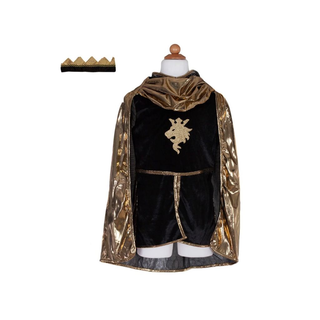 Great Pretenders Golden Knight With Tunic, Cape, & Crown, Size 3-4