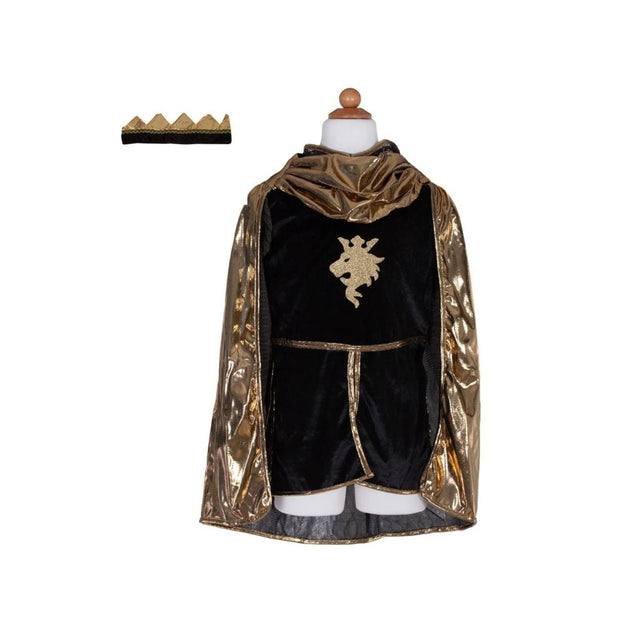 Great Pretenders Golden Knight With Tunic, Cape, & Crown, Size 3-4