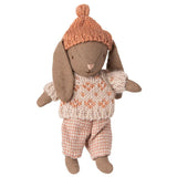 Maileg Winter Bunny, Micro - Brown - Rose