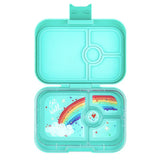 Yumbox Panino 4 Compartment - Miami Aqua with Rainbow tray