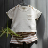1 + in the Family Newborn DELION Waffle T Shirt E