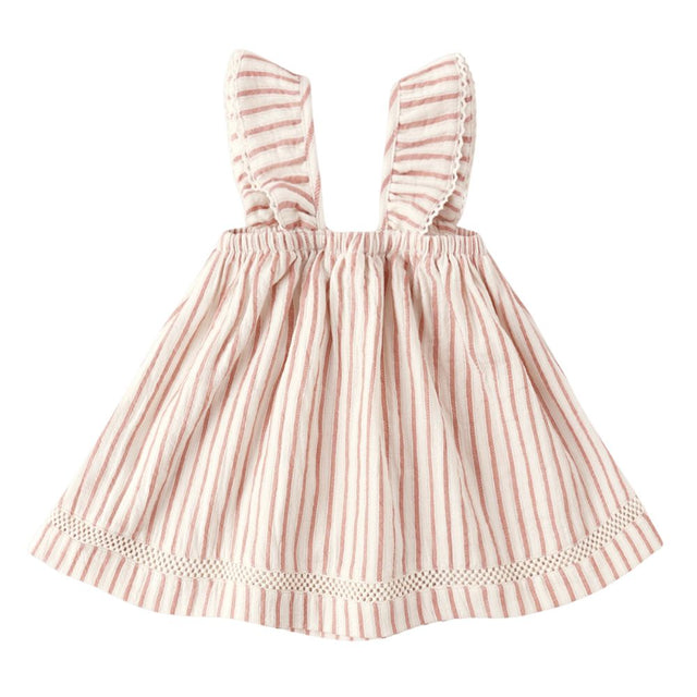 Quincy Mae Ruffle Tank Dress Vintage Stripe