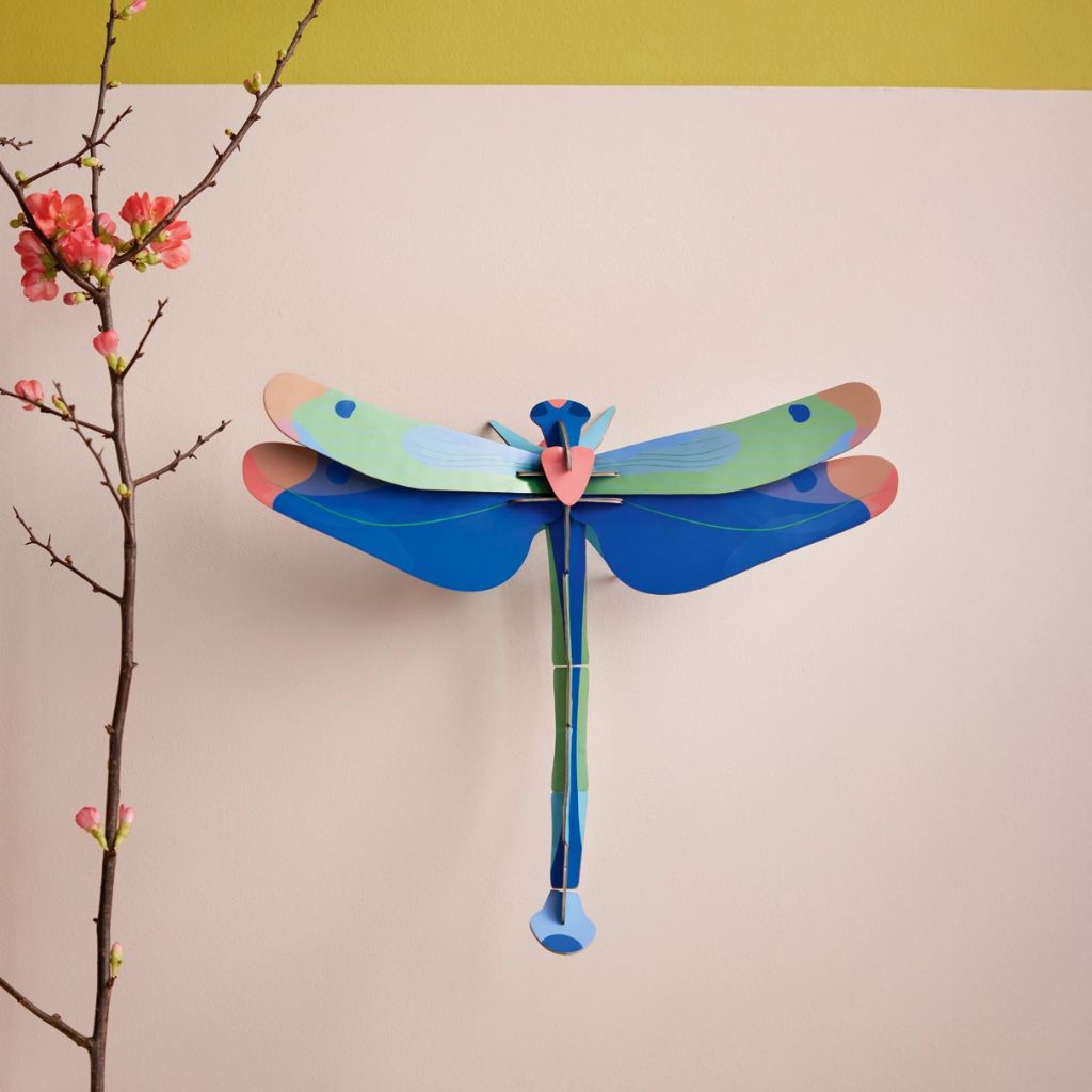 3D Wall Art - Blue Dragonfly