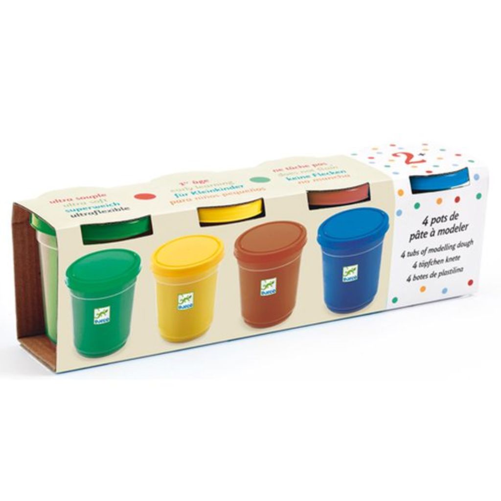 Djeco Modelling clay - 4 tubs / Nature