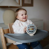 Mushie Long Sleeve Bib - Bows