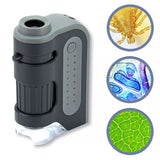 60x-120x Lighted Pocket Microscope, Portable