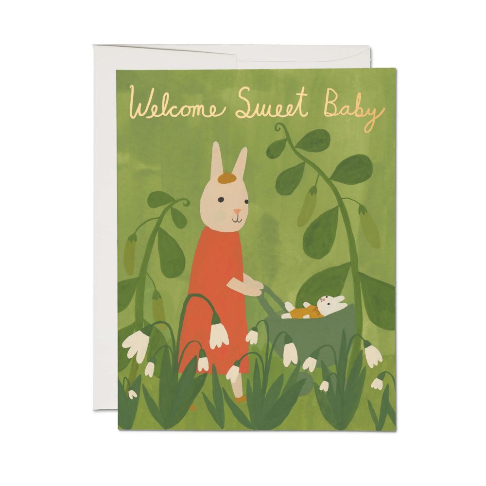Sweet Bunny Baby Red Card