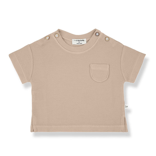 1 + in the Family Newborn DELION Waffle T Shirt T