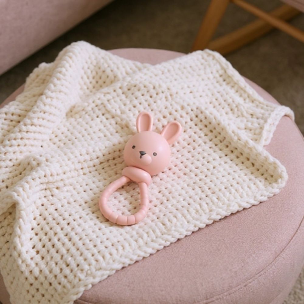 Itzy Ritzy Pink Bunny Sweetie Rattle