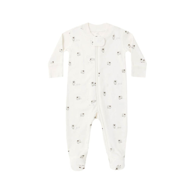 Quincy Mae Zip Long Sleeve Sleeper Footie Sheep