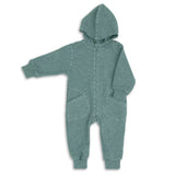 Engel Hooded Overall With Zipper Jade
