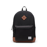 Herschel Heritage Youth Backpack - Black/Saddle Brown