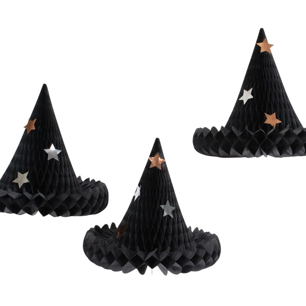 Meri Meri Honeycomb Witch Hat Decorations