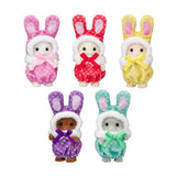 Calico Critters Cutie Collectibles - Colorful Bunny Costume Babies