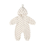 Quincy Mae Velour Zip Jumpsuit Holly Berry