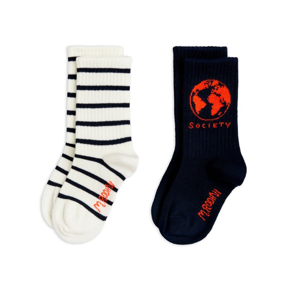 Mini Rodini Society 2-pack Socks