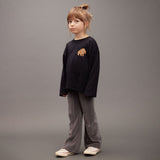 Mini Rodini Clover emb Velour Flared Trousers
