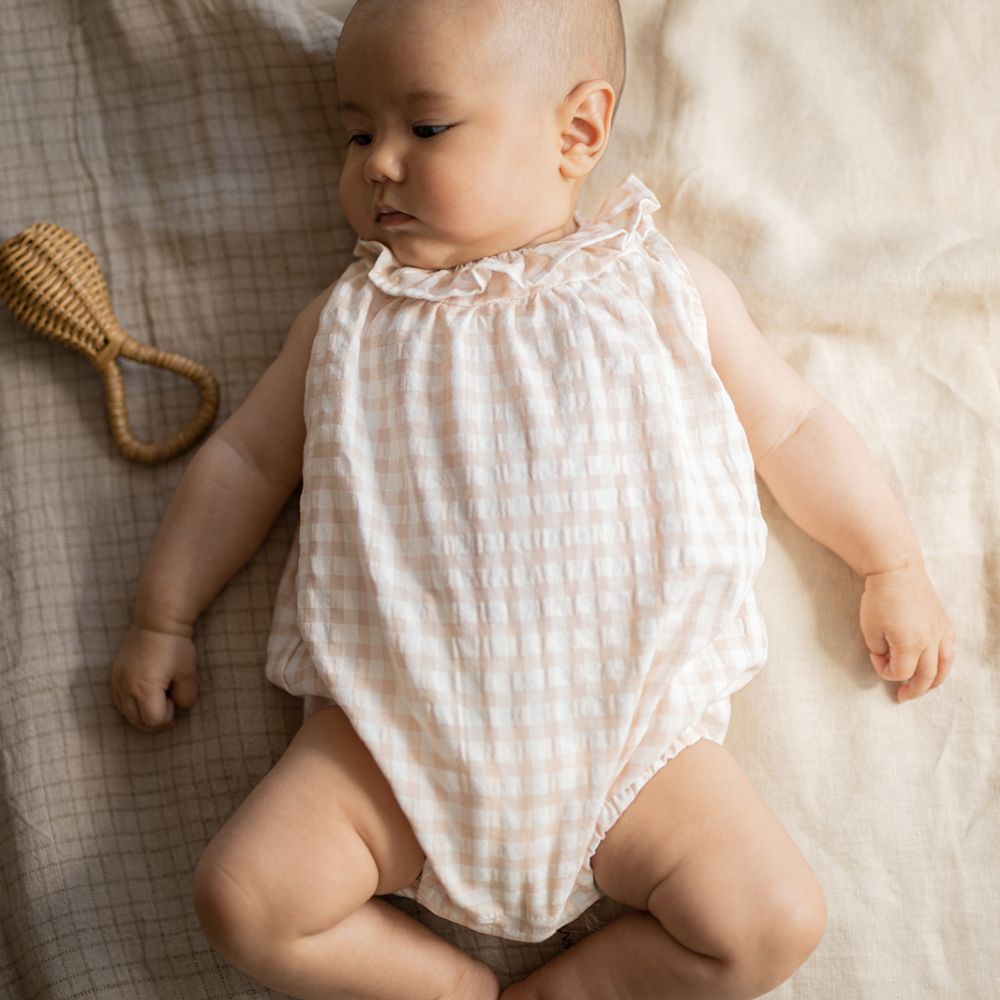 1 + in the Family Newborn CINNIA Striped Romper