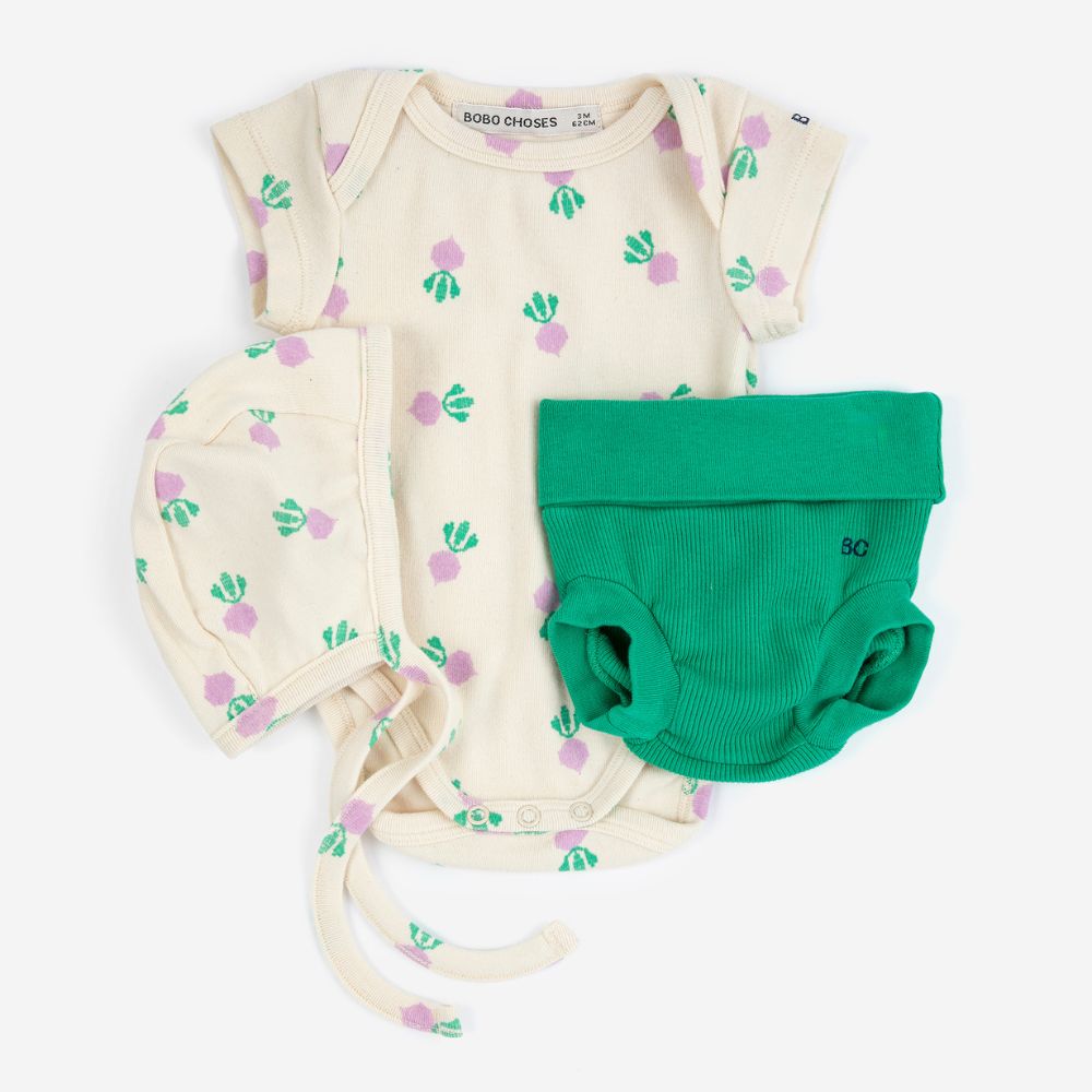 Bobo Choses Pixel Sugar Beet all over gift set