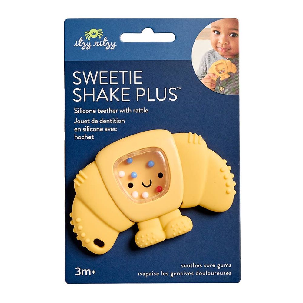 Sweetie Shake Plus™ - Teething + Rattle Toy- Croissant