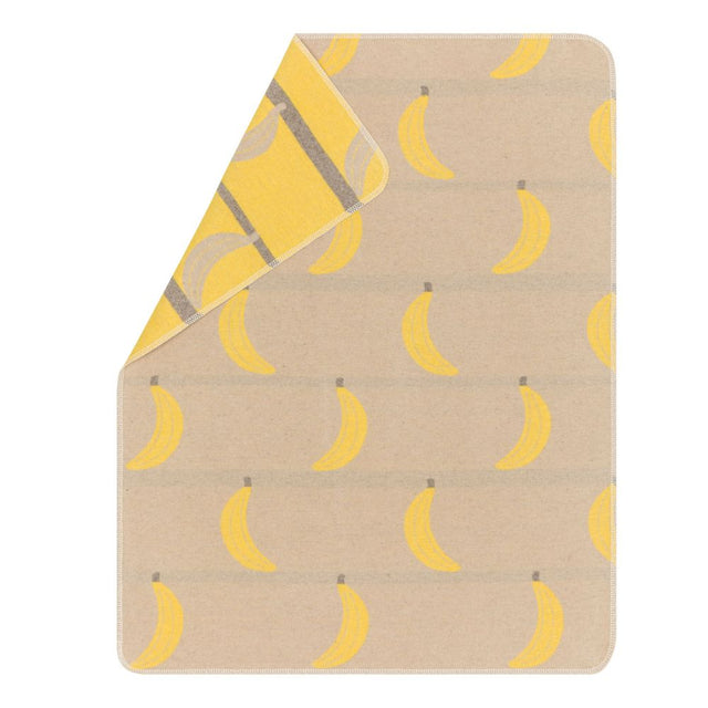 Fussenegger JUWEL baby blanket "gone bananas”- Ecru, 90x70cm