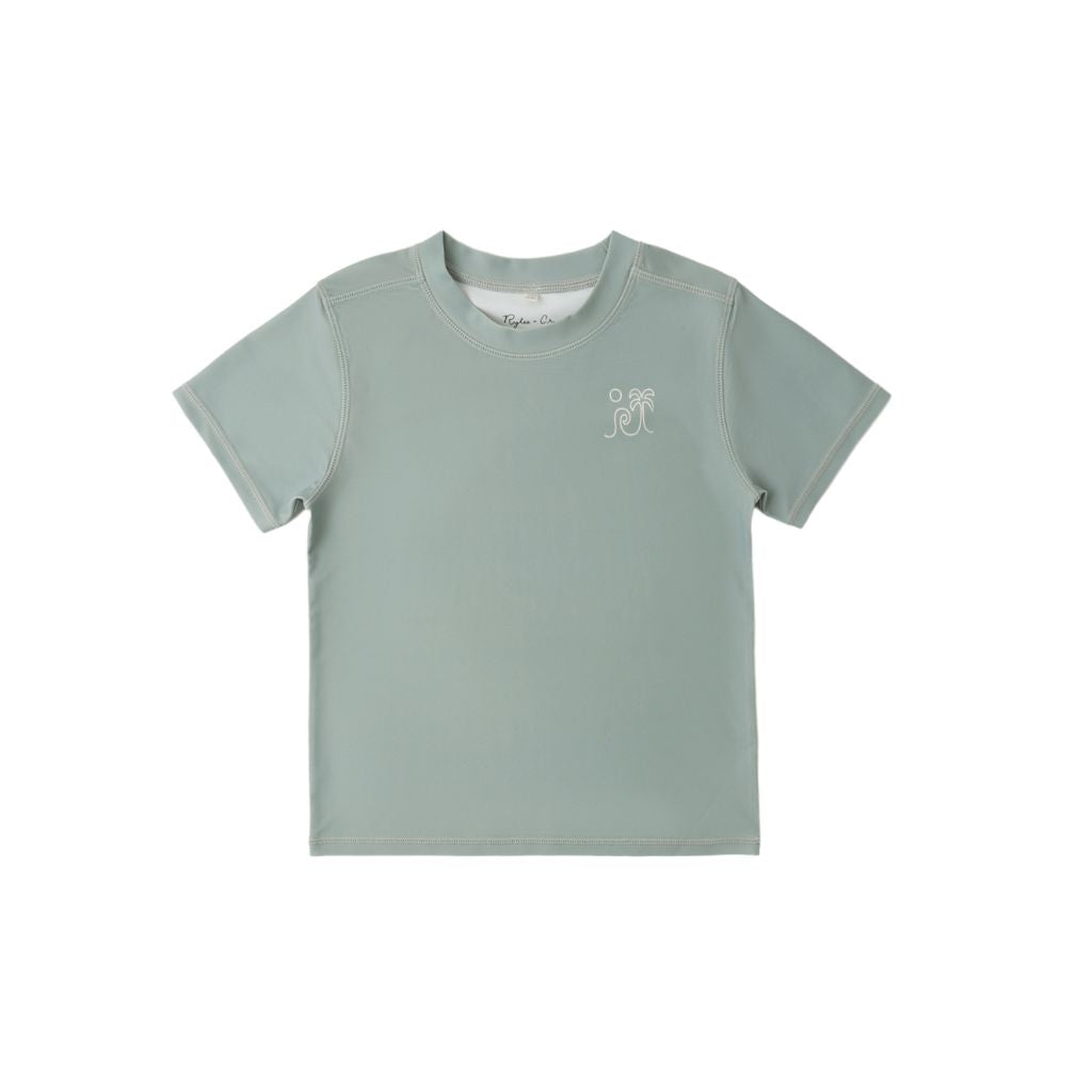 Rylee + Cru SS Rashguard Sea Green