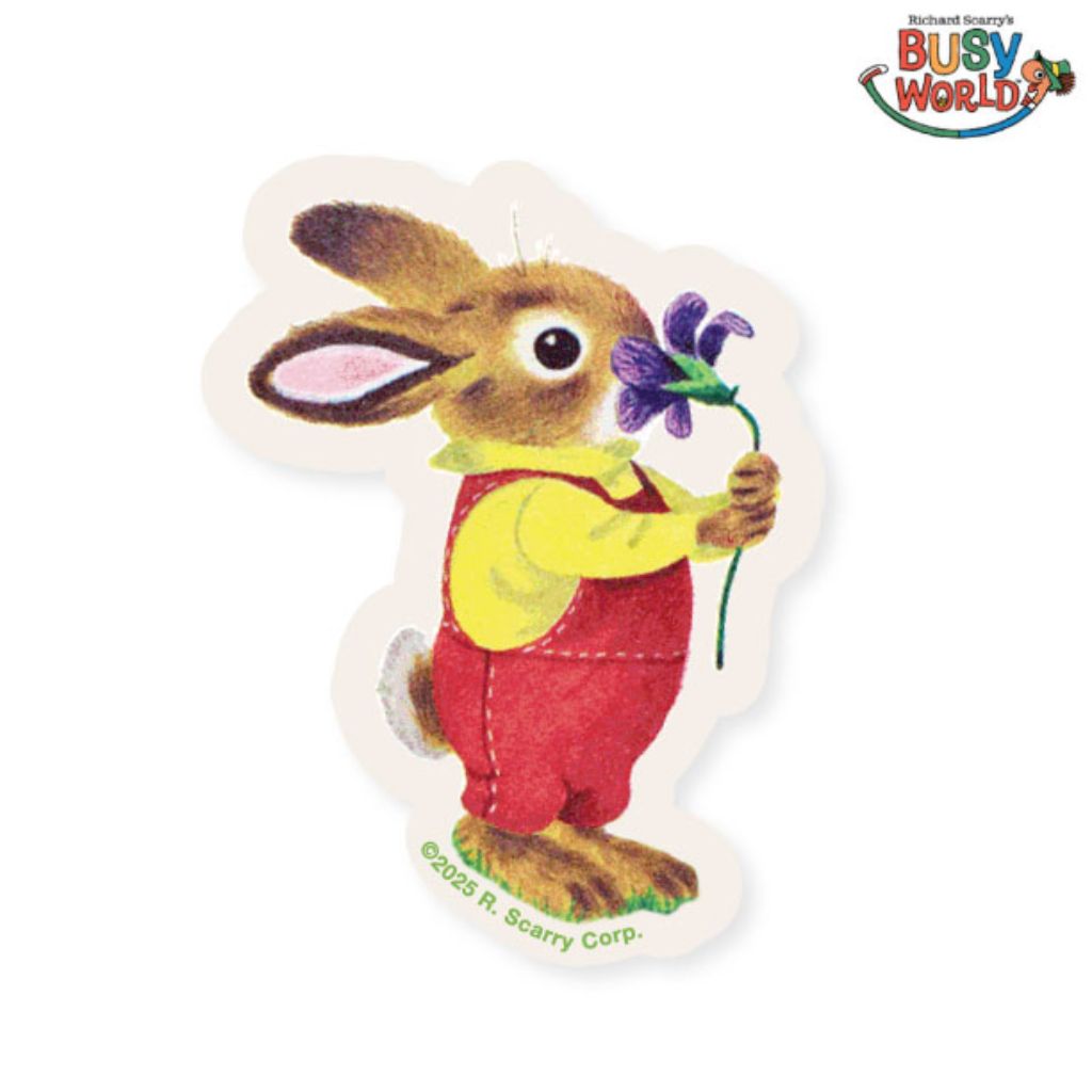 3P4 X Richard Scarry - Nicholas Bunny Iris Sticker