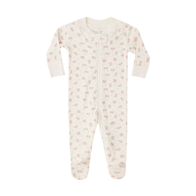 Quincy Mae Zip LS Sleeper Footie Flower Field