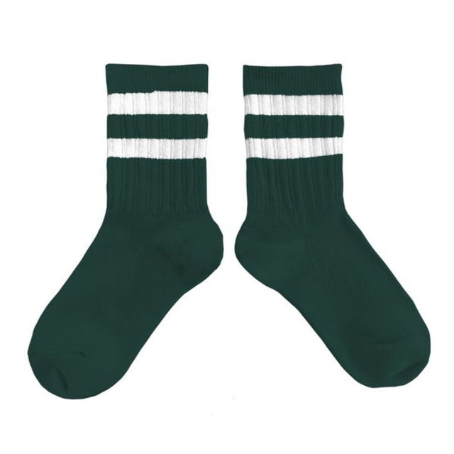 Collegien Nico Ribbed Socks Vert Foret