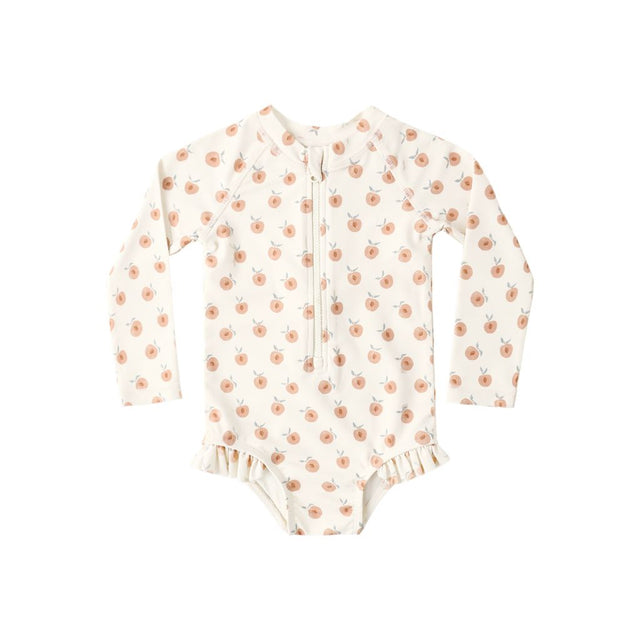 Rylee + Cru Rashguard One-Piece Peaches
