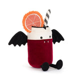 Jellycat Amuseables Vampop Drink, a polyester-cotton vampire soda-cup plush with hard beady eyes