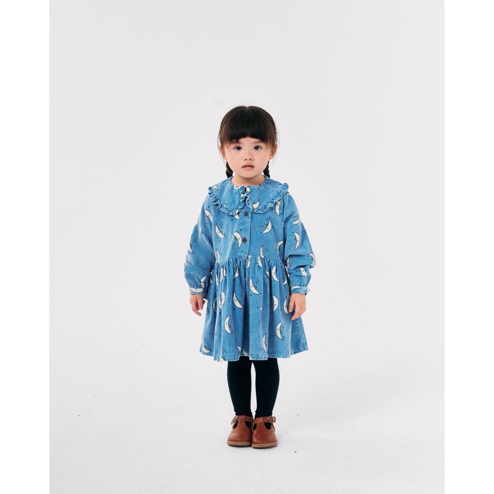 Bobo Choses Beneath the Moon all over Raglan Sleeve Woven Dress