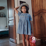 Emile & Ida Robe Hand Embroidered Smock Dress C