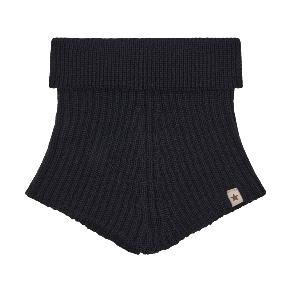 Huttelihut Neck Warmer Wool Knit Dark Navy