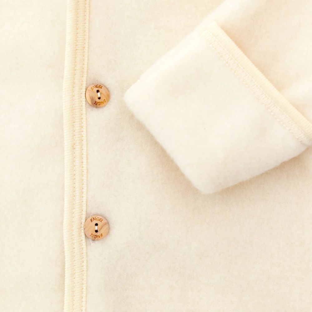 Engel Hooded Overall With Buttons and Cuffs Natural