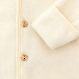 Engel Hooded Overall With Buttons and Cuffs Natural