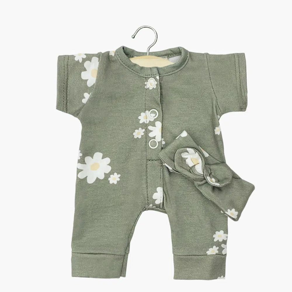 Minikane Babies Collection 28cm- Lili Jumpsuit with Marguerites Headband