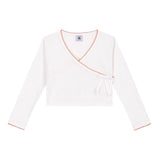 Petit Bateau Scalloped Wrap Top